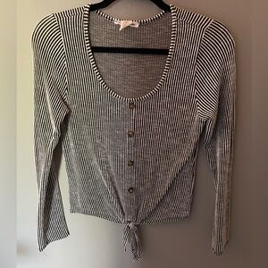 Woman’s caution to the wind long sleeve top